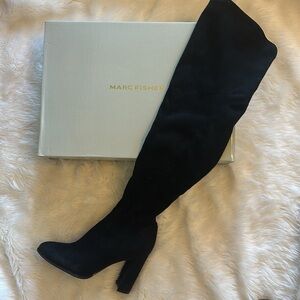 Marc Fisher Thigh high black boots